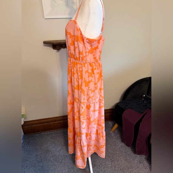 Sanctuary Vibrant Orange and Pink Maxi Dress - Picture 2 of 5